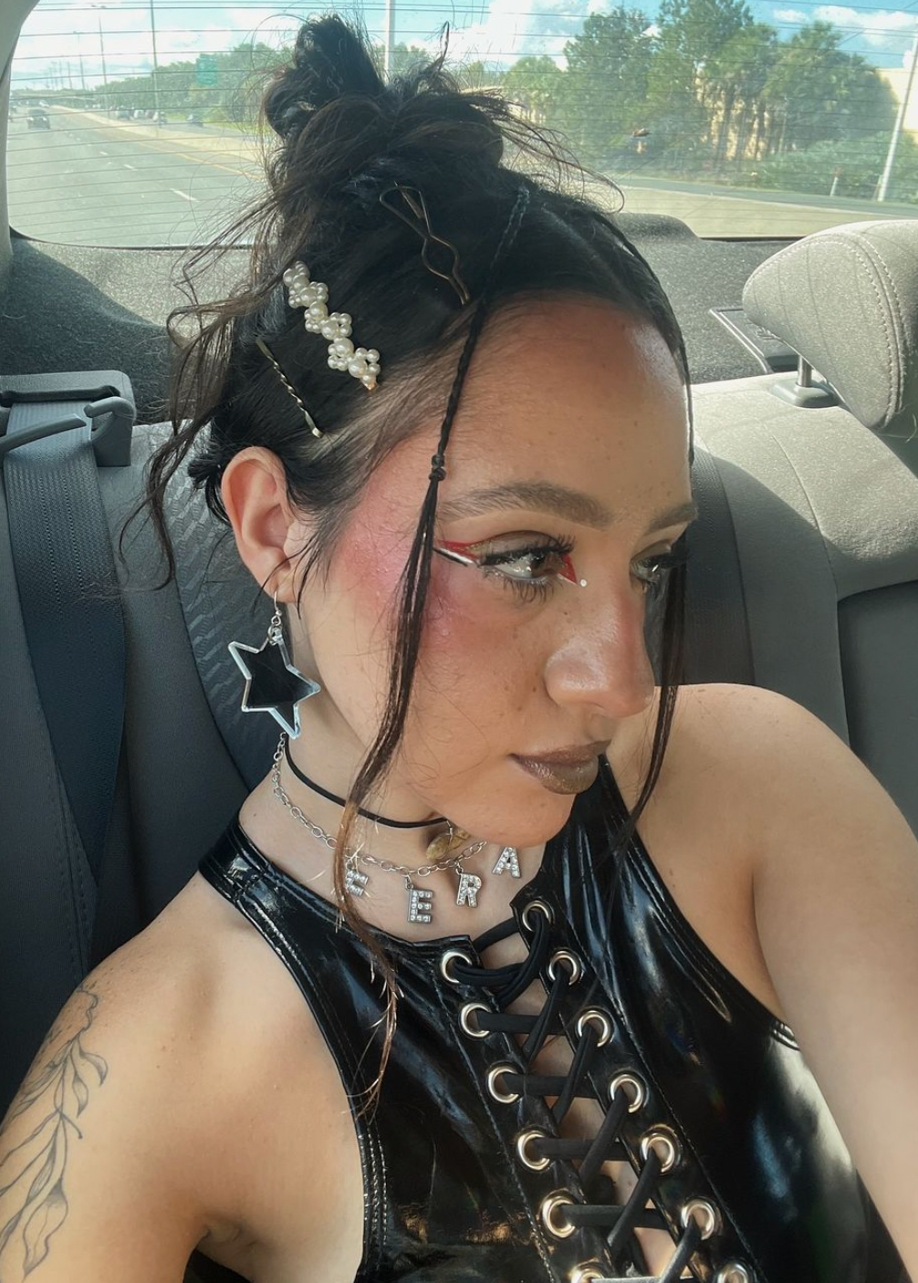 Silver Star & Moon Earrings