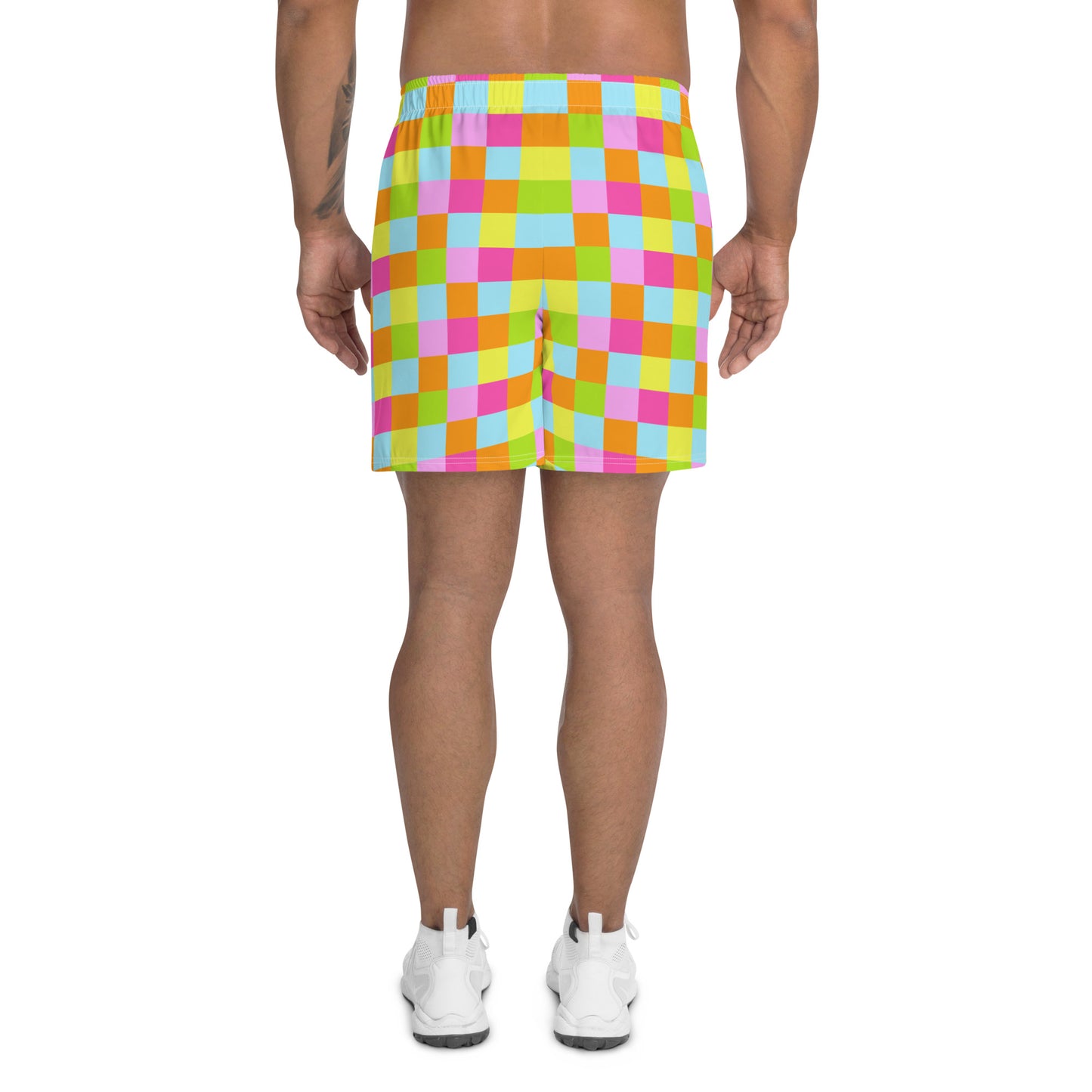 Vibrancy Checkered Men's Athletic Shorts