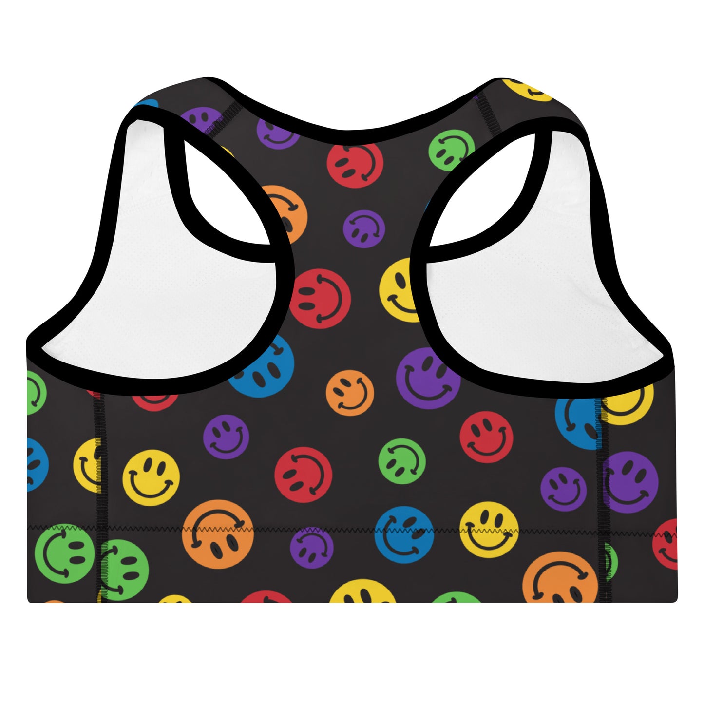 Rainbow Smiles Padded Sports Bra
