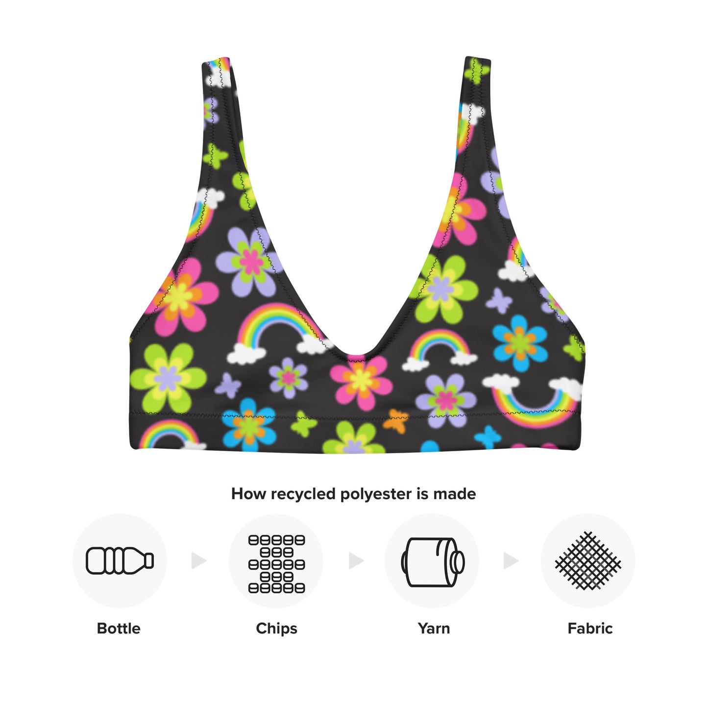 Funky Town Black Bikini Top