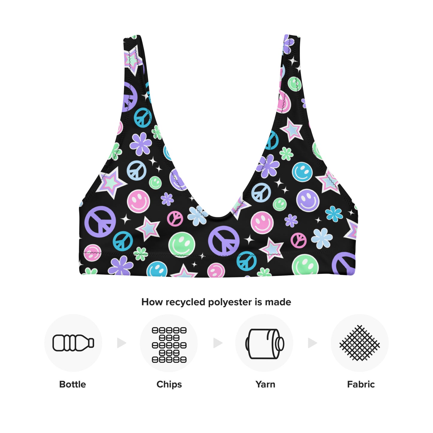 Dark N Groovy Bikini Top
