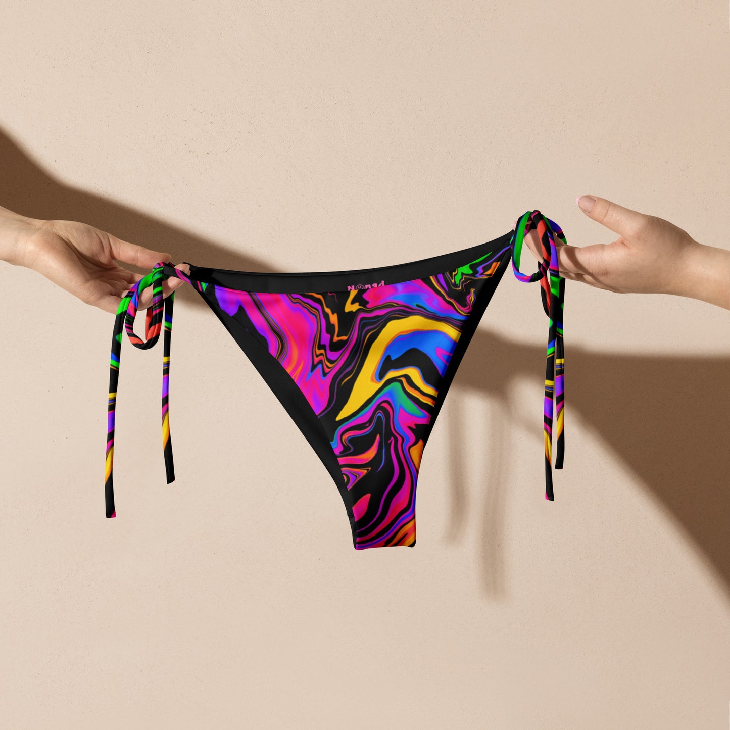 Dark Rainbow String Bikini Bottom