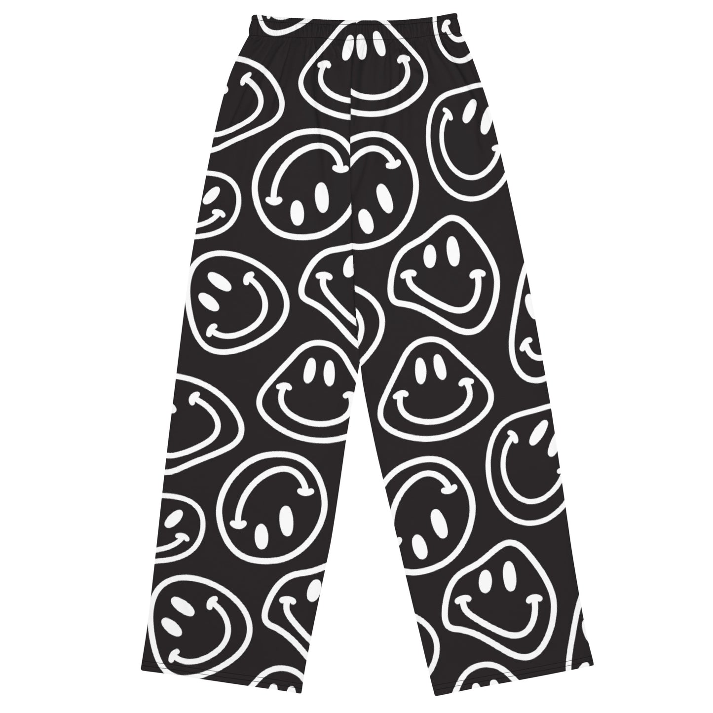 B&W Smiles Unisex Wide-Leg Pants