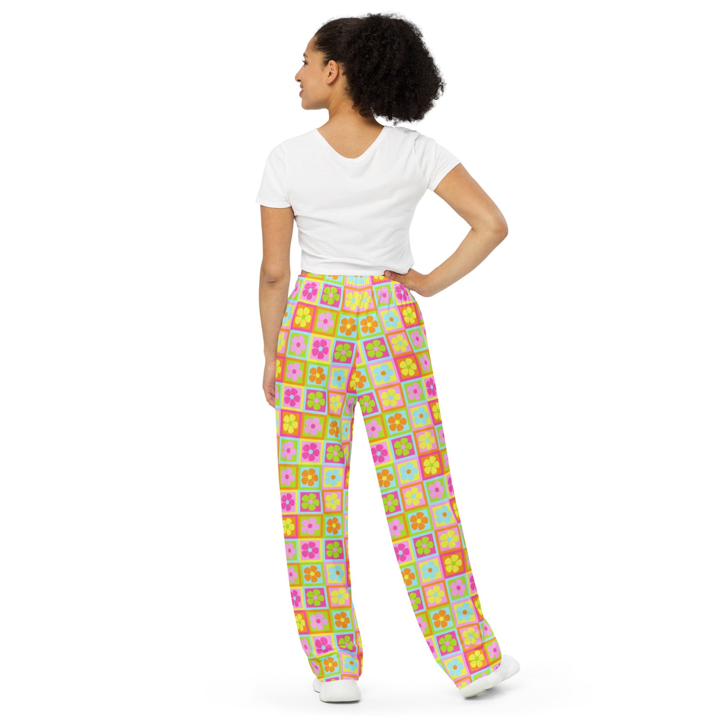 Full Bloom Unisex Wide-Leg Pants