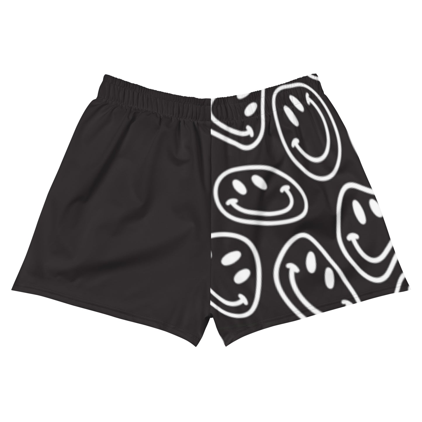 B&W Smiles Split Women’s Athletic Shorts