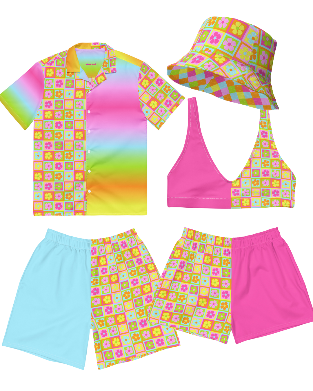 Full Bloom | Hot Pink Women’s Athletic Shorts