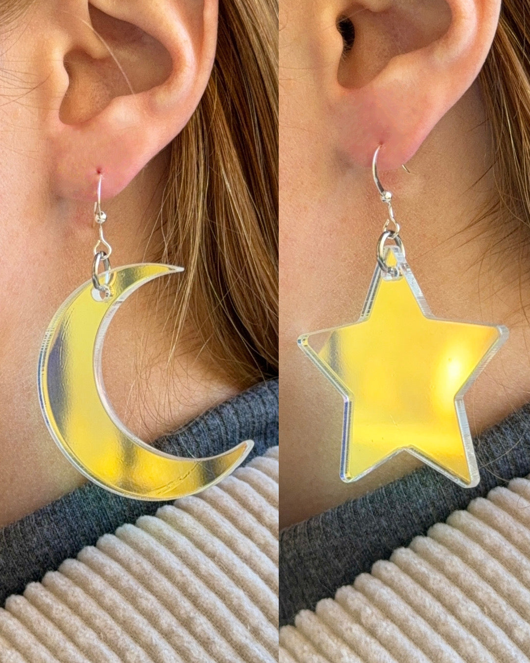 Celestial Star & Moon Earrings