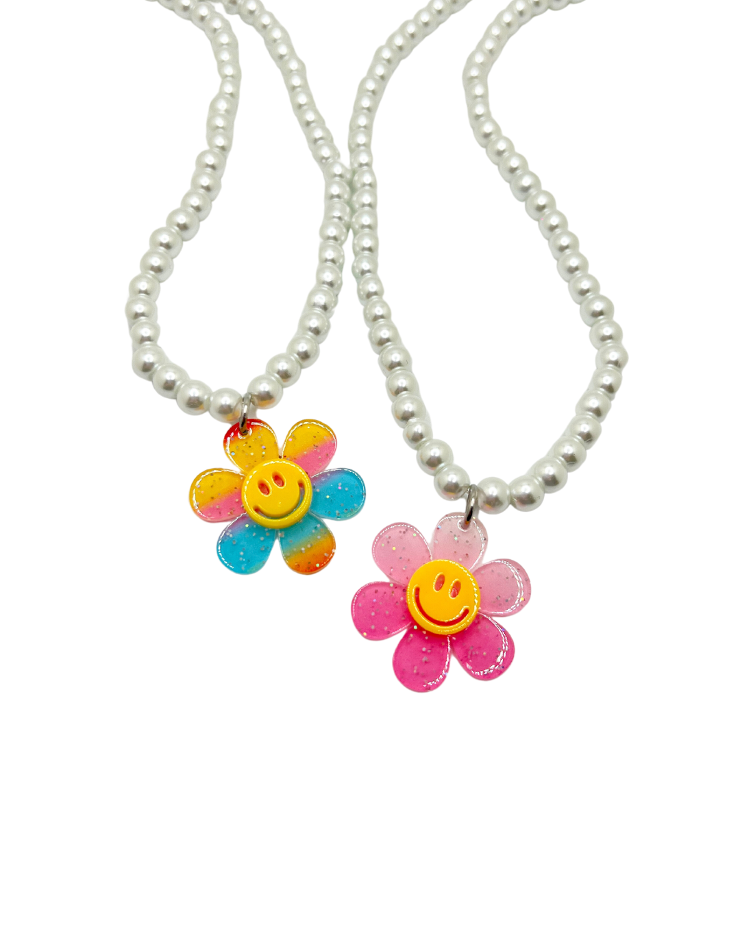 Flower Power Pearl Charm Necklace