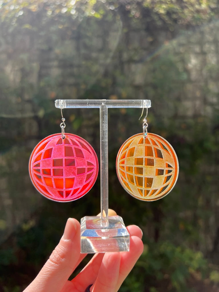 Disco Iridescent Earrings