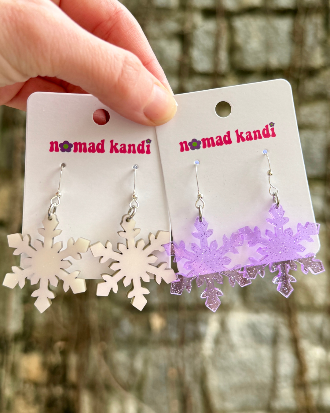 Mini Snowflake Earrings