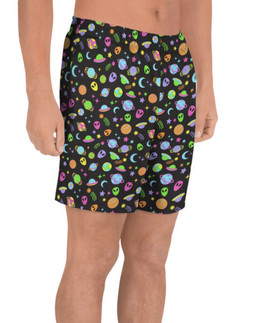 Space Rave Men's Recycled Athletic Shorts