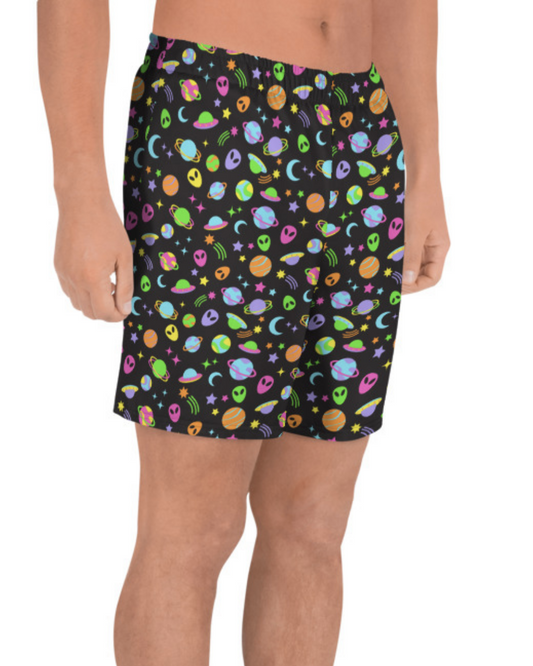 Space Rave Men's Athletic Shorts