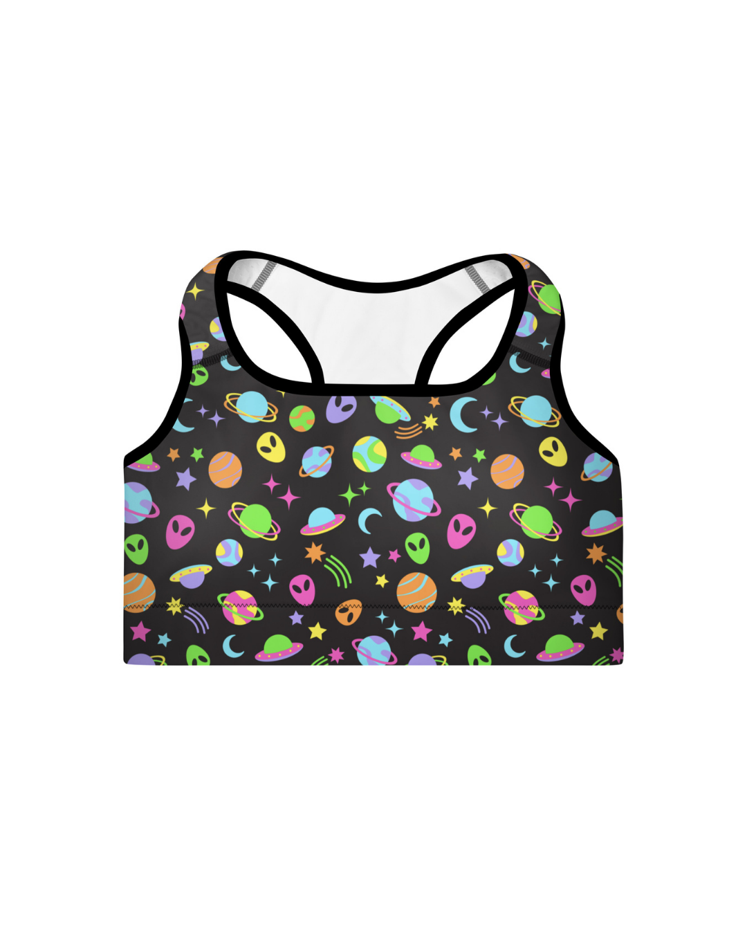 Space Rave Padded Sports Bra