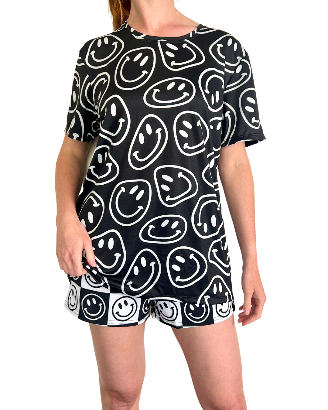 SAMPLE SALE- MEDIUM SMILES ATHLETIC SHIRT