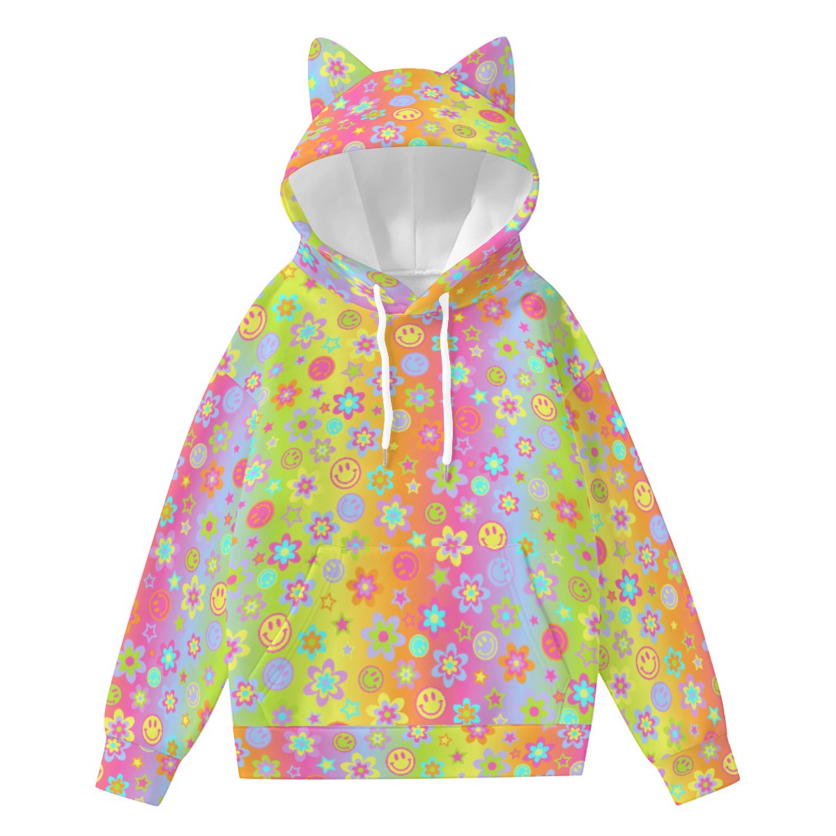 Electric Daze Kitty Hoodie