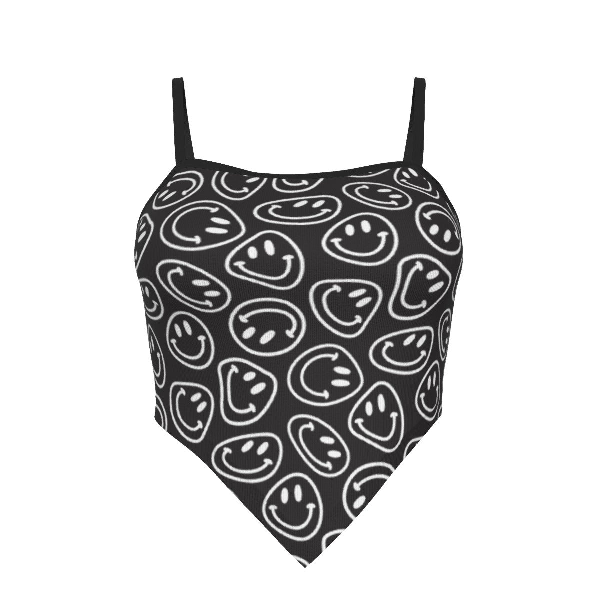 B&W Smiles Handkerchief Top