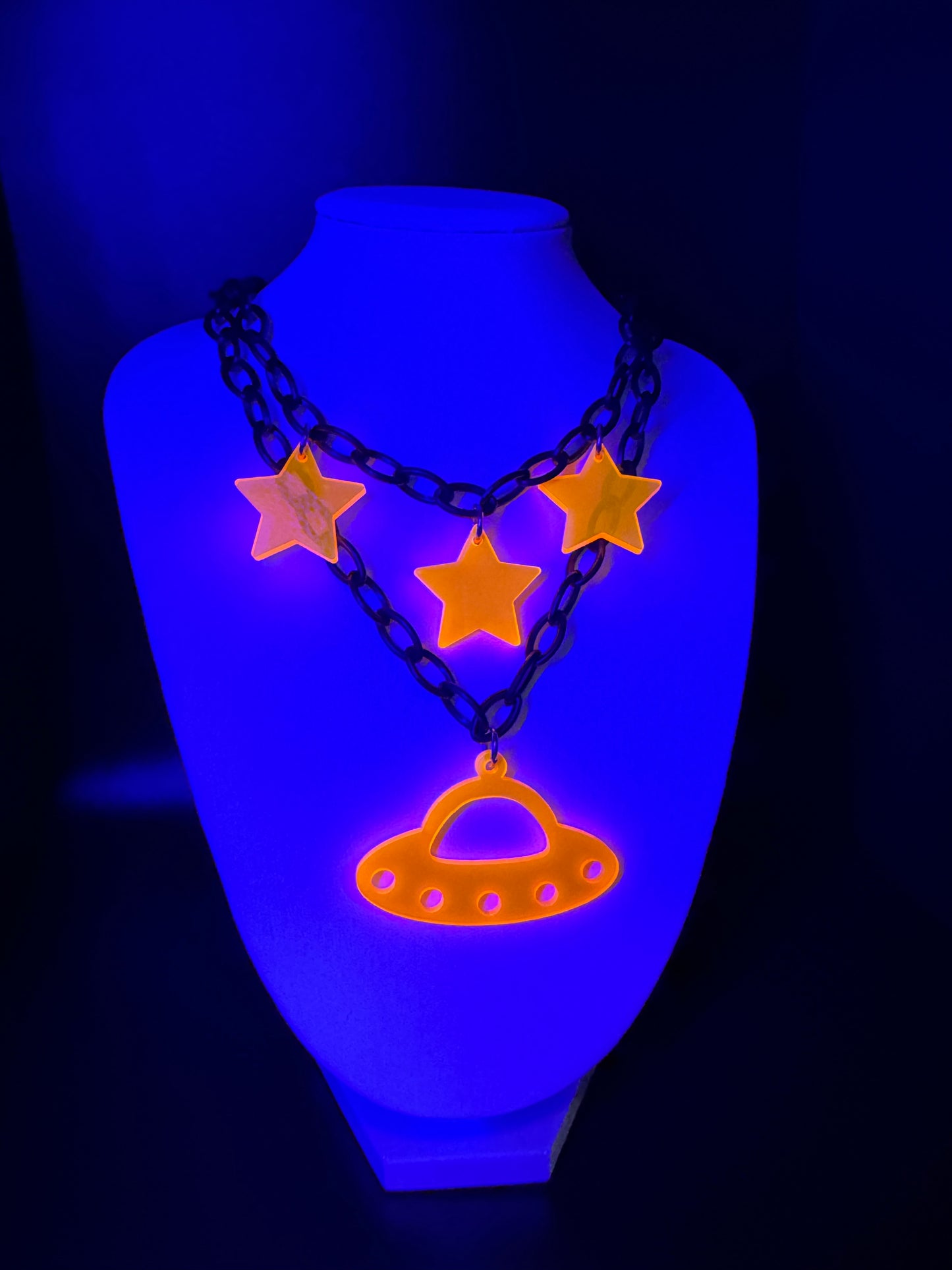 Neon Star Choker