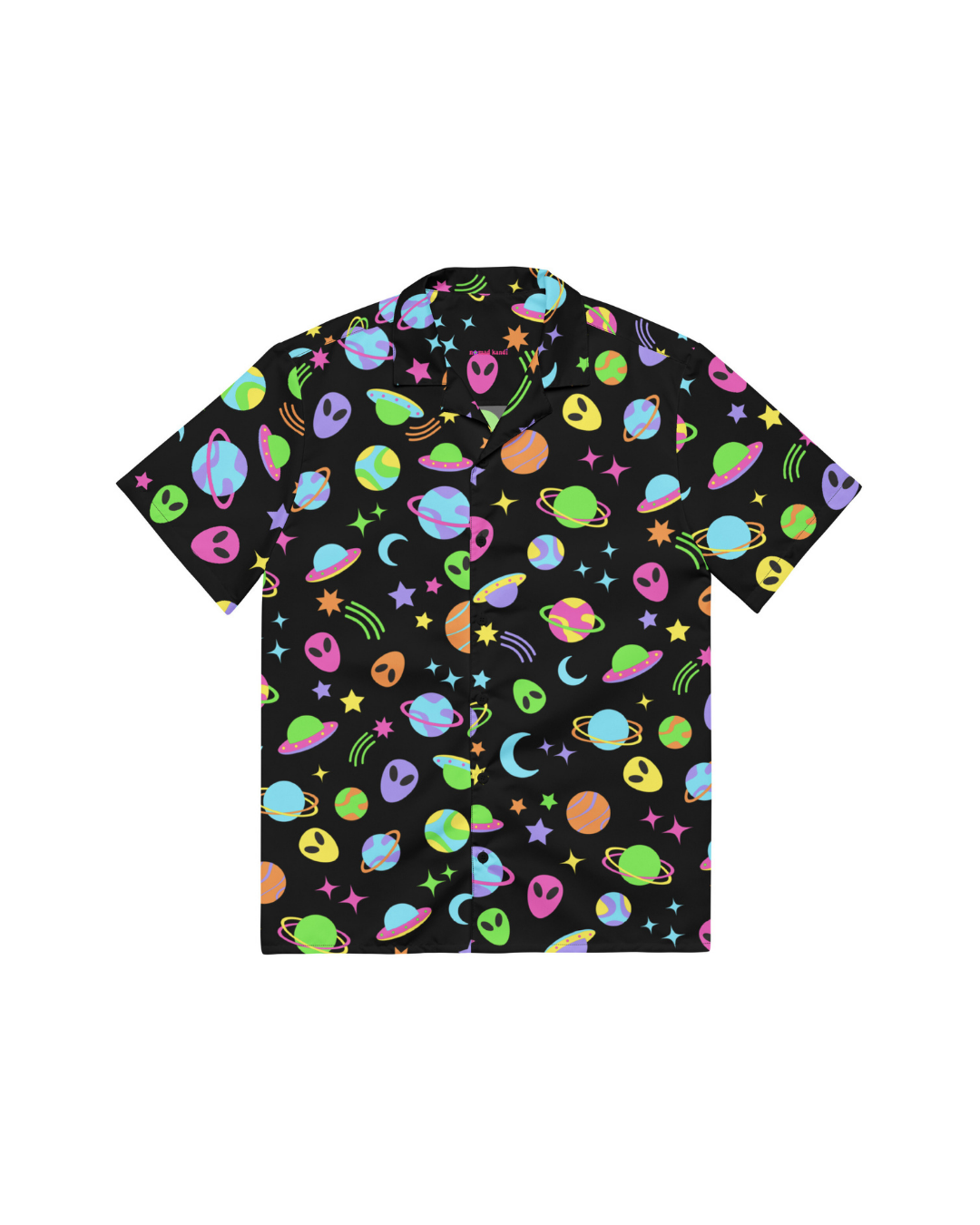 Space Rave Button Shirt (large pattern)