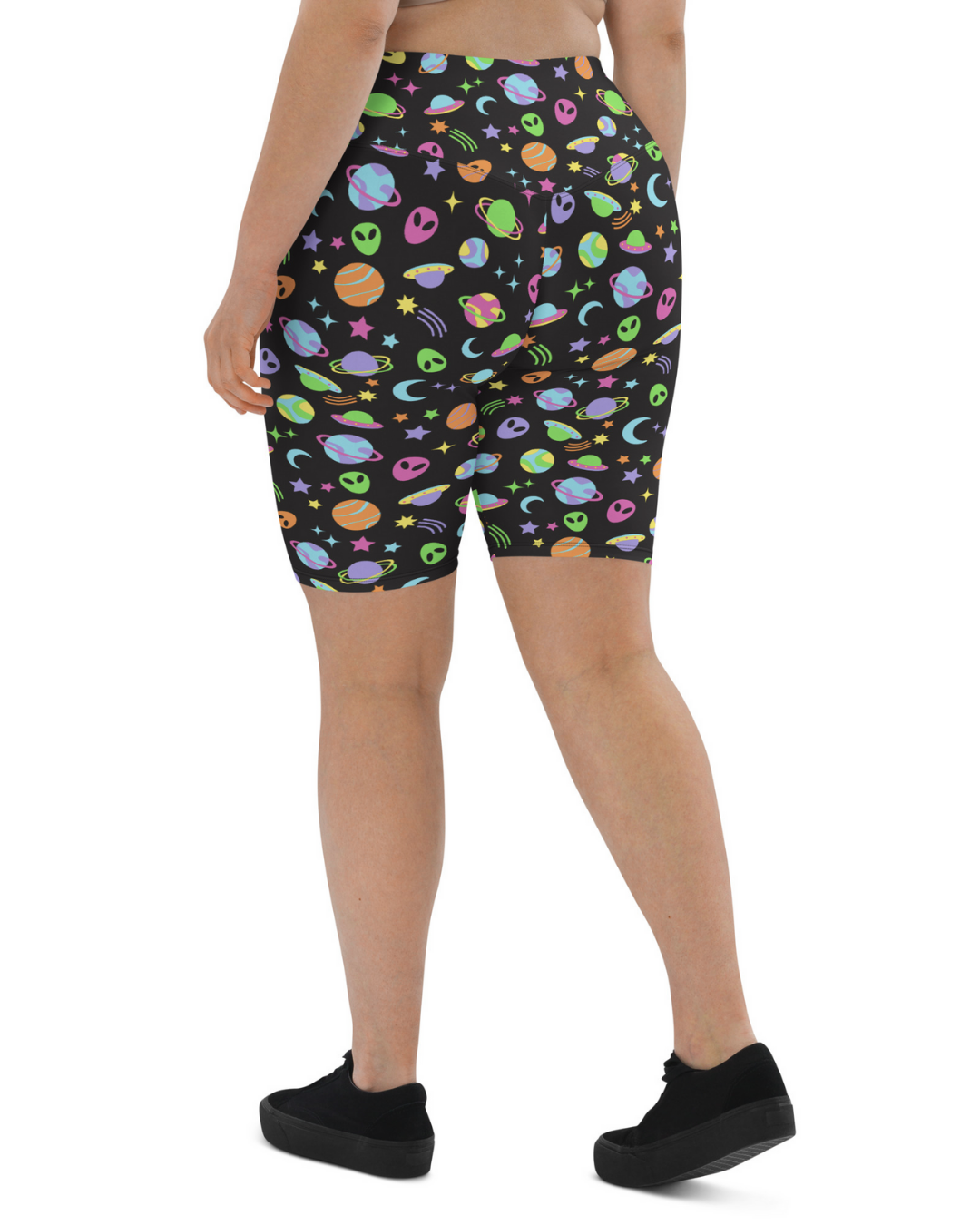 Space Rave Biker Shorts