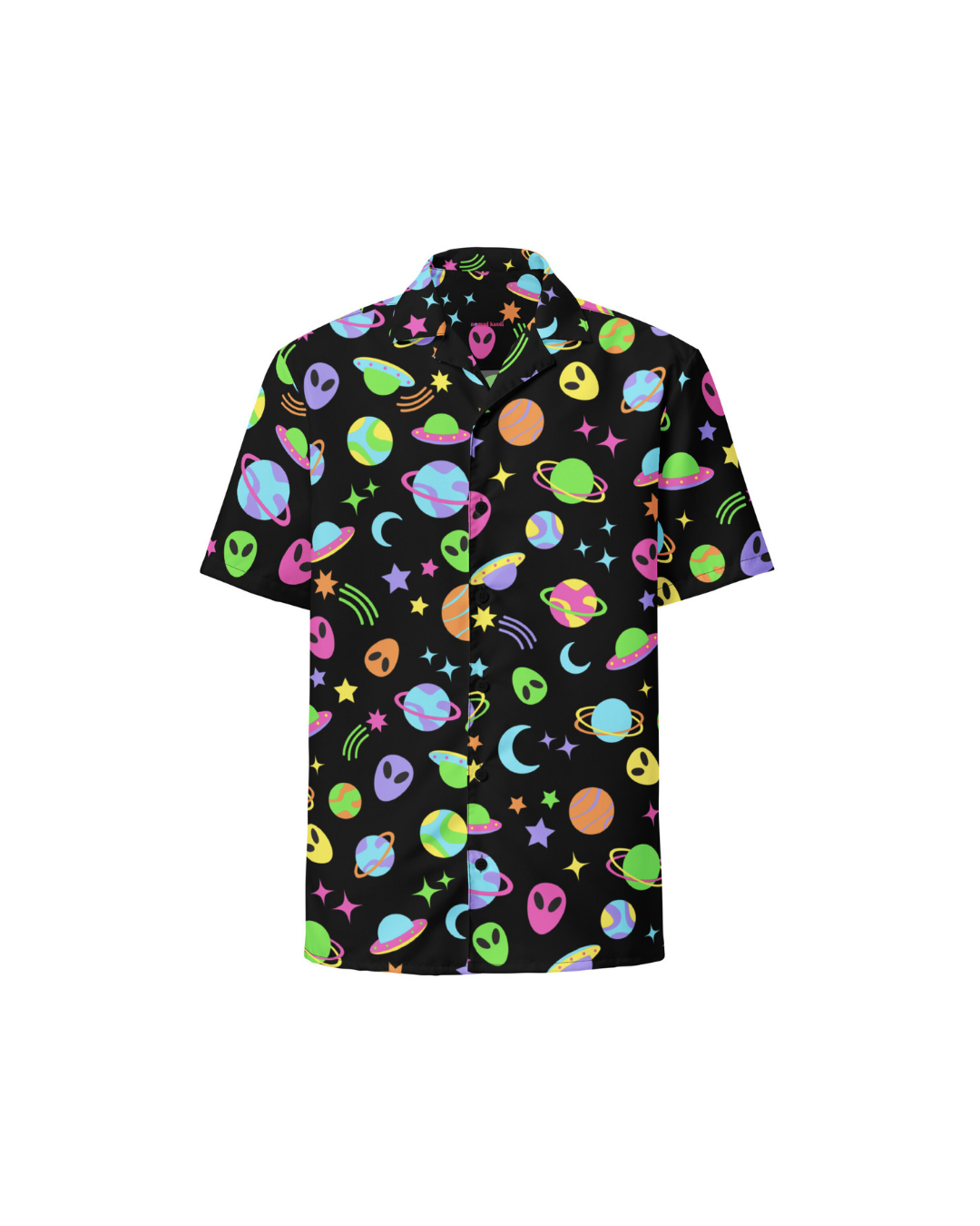 Space Rave Button Shirt (large pattern)