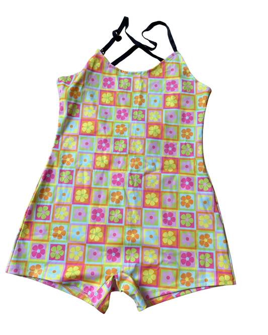 SAMPLE SALE- SMALL FLOWER ROMPER