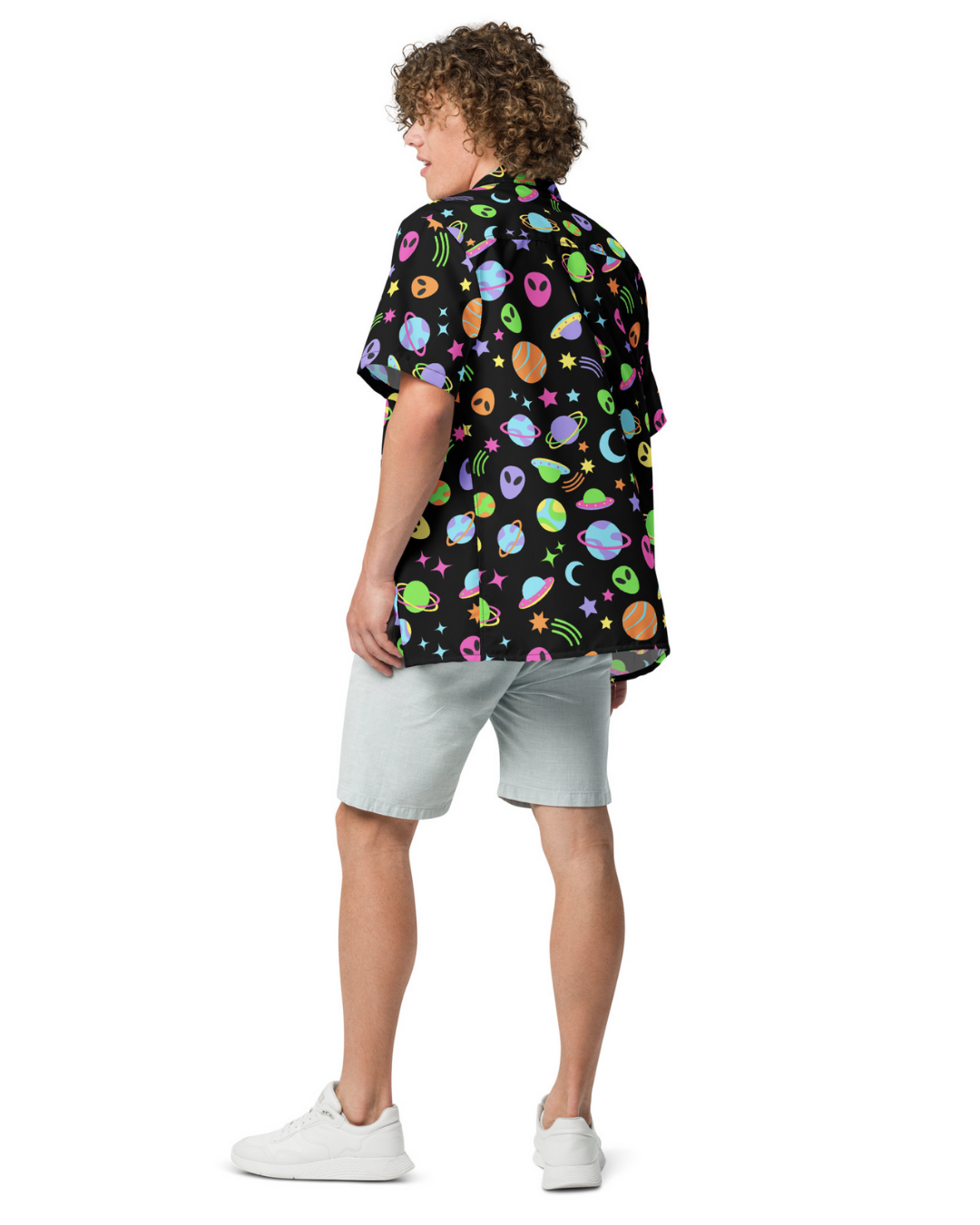 Space Rave Button Shirt (large pattern)