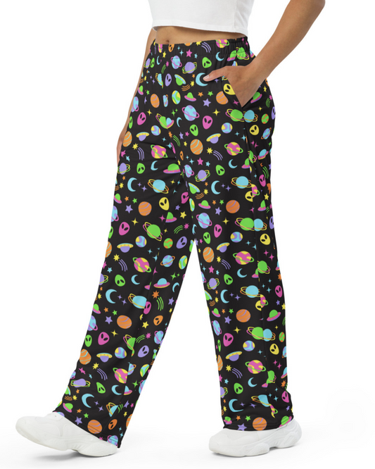 Space Rave Unisex Wide-Leg Pants