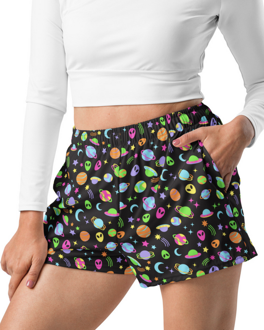 Space Rave Women’s Athletic Shorts