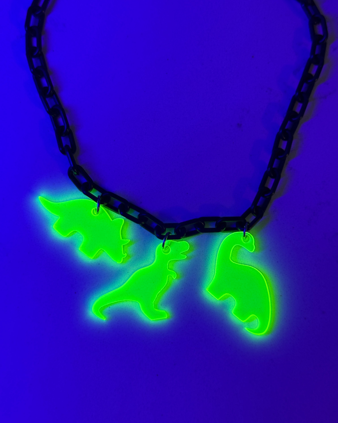 Dinosaur Trio Necklace