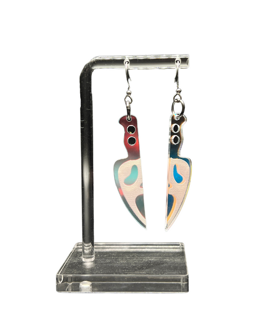 Iridescent Scream Earrings