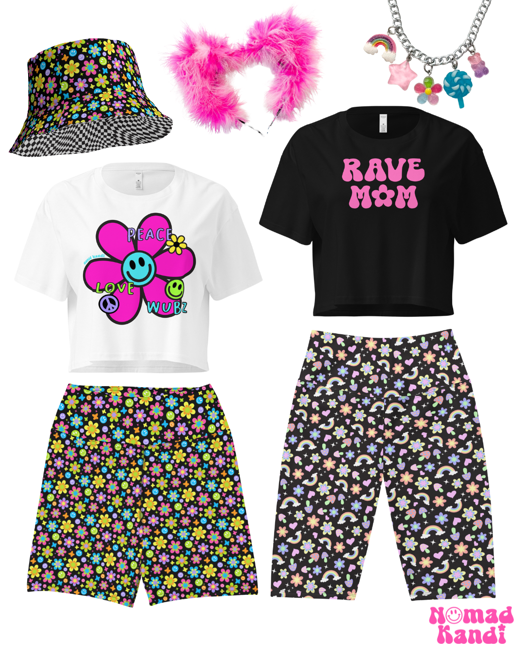 Rave Mom Pink Crop Top