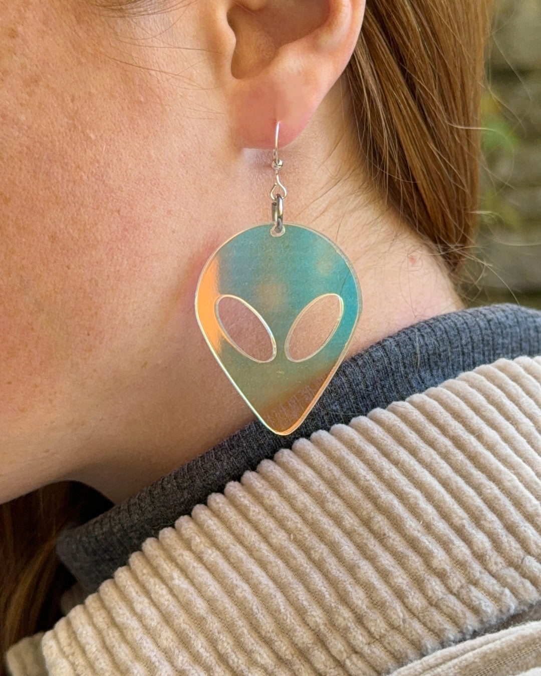 Alien Iridescent Earrings