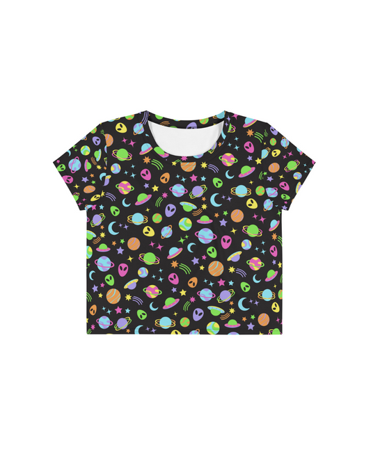 Space Rave Crop Tee