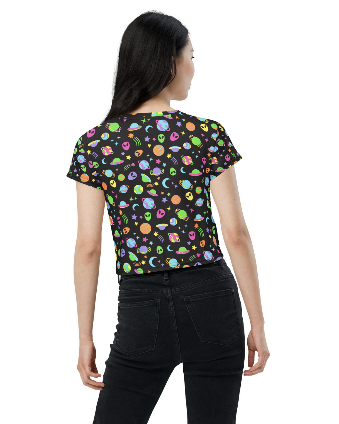 Space Rave Crop Tee