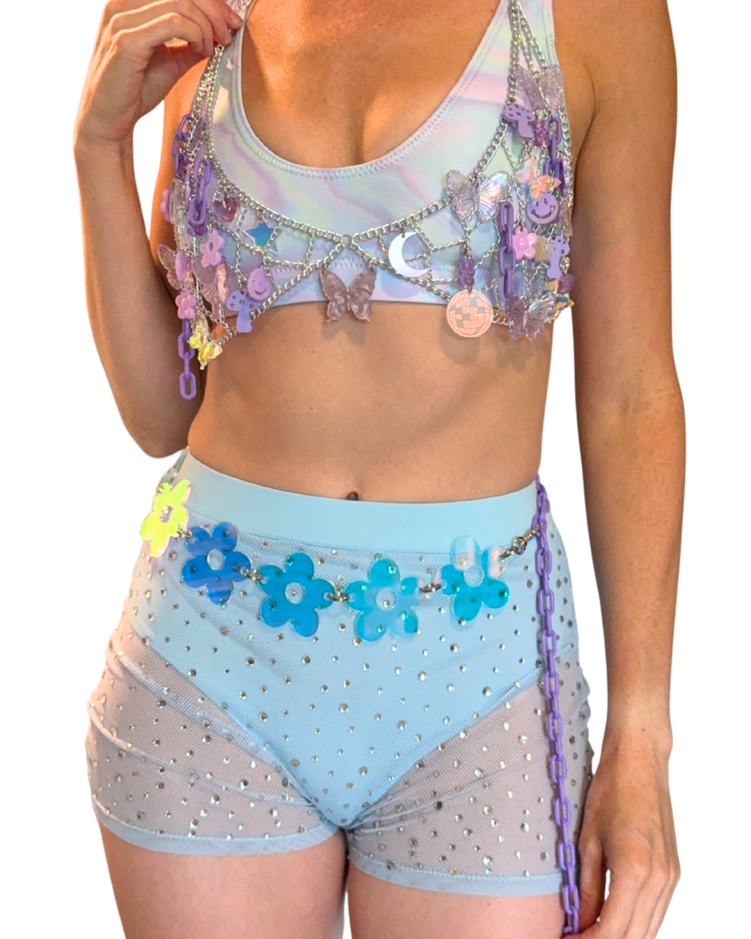 Iridescent Daisy Belt