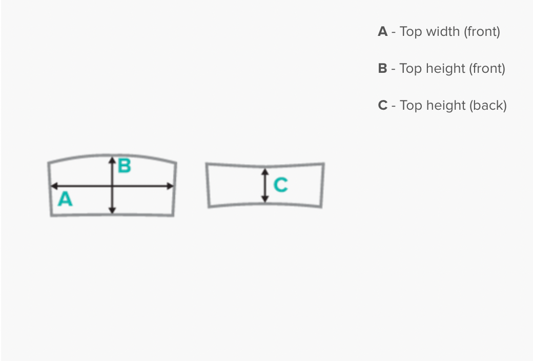 B&W Smiles Bandeau Bikini Top