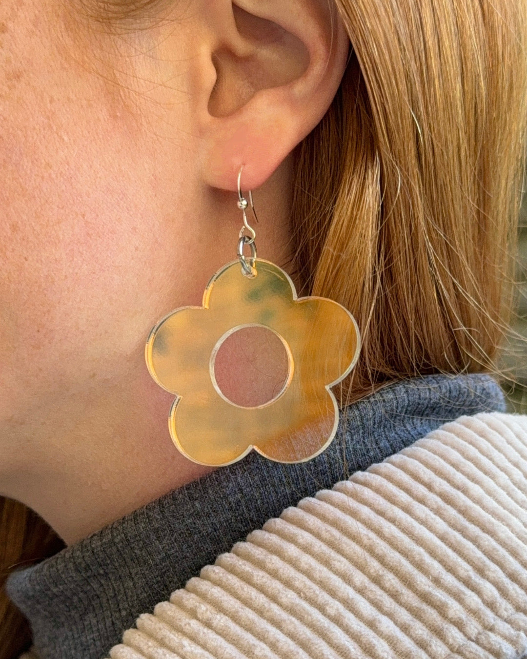 Daisy Iridescent Earrings