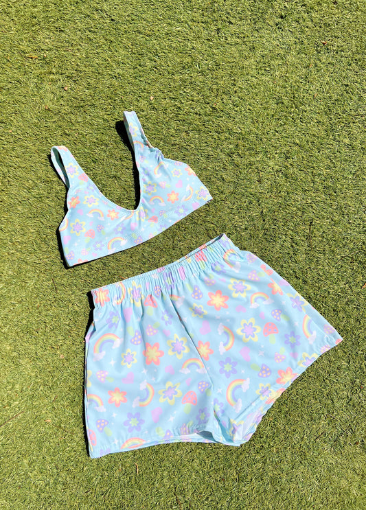 SAMPLE SALE- Pastel Bikini Top (medium)