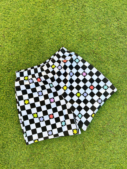 SAMPLE SALE-LARGE CHECKER MENS SHORTS