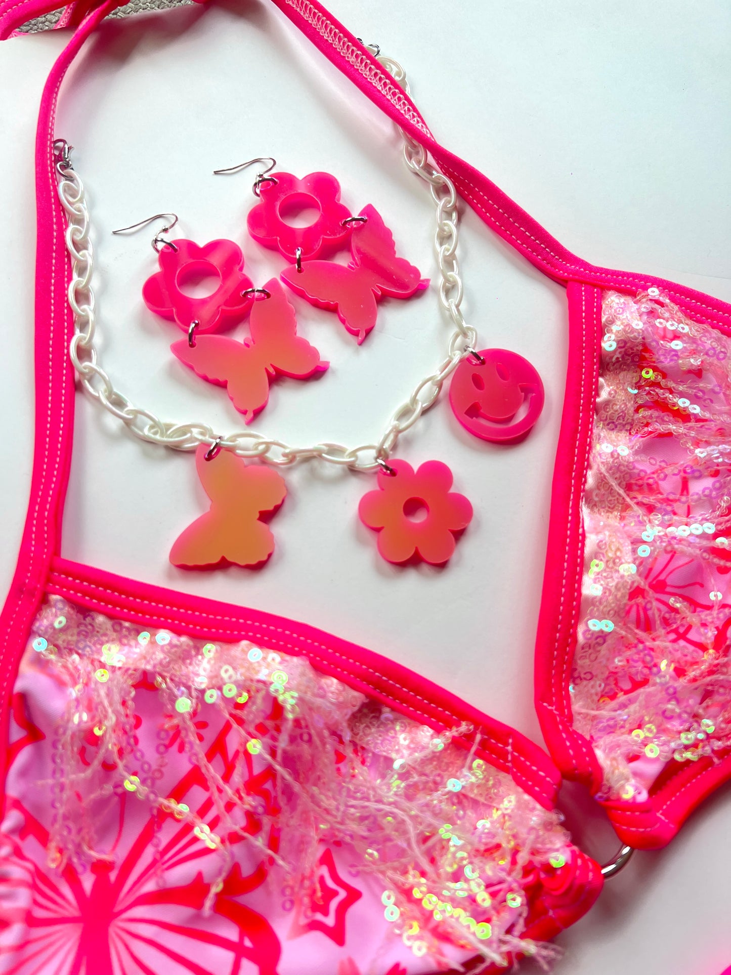 Pink Prism Groovy Choker