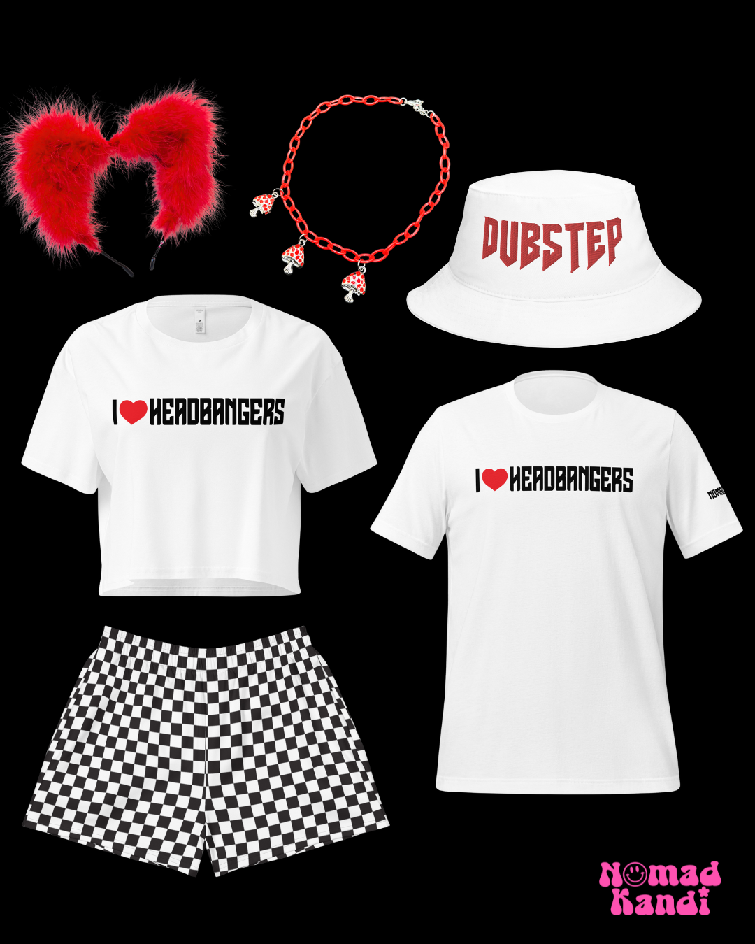 Dubstep Red Bucket Hat