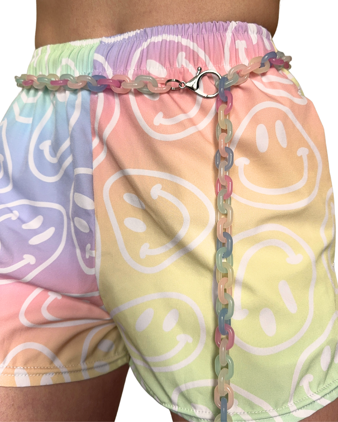 Multicolor Sherbet Chunky Chain Belt