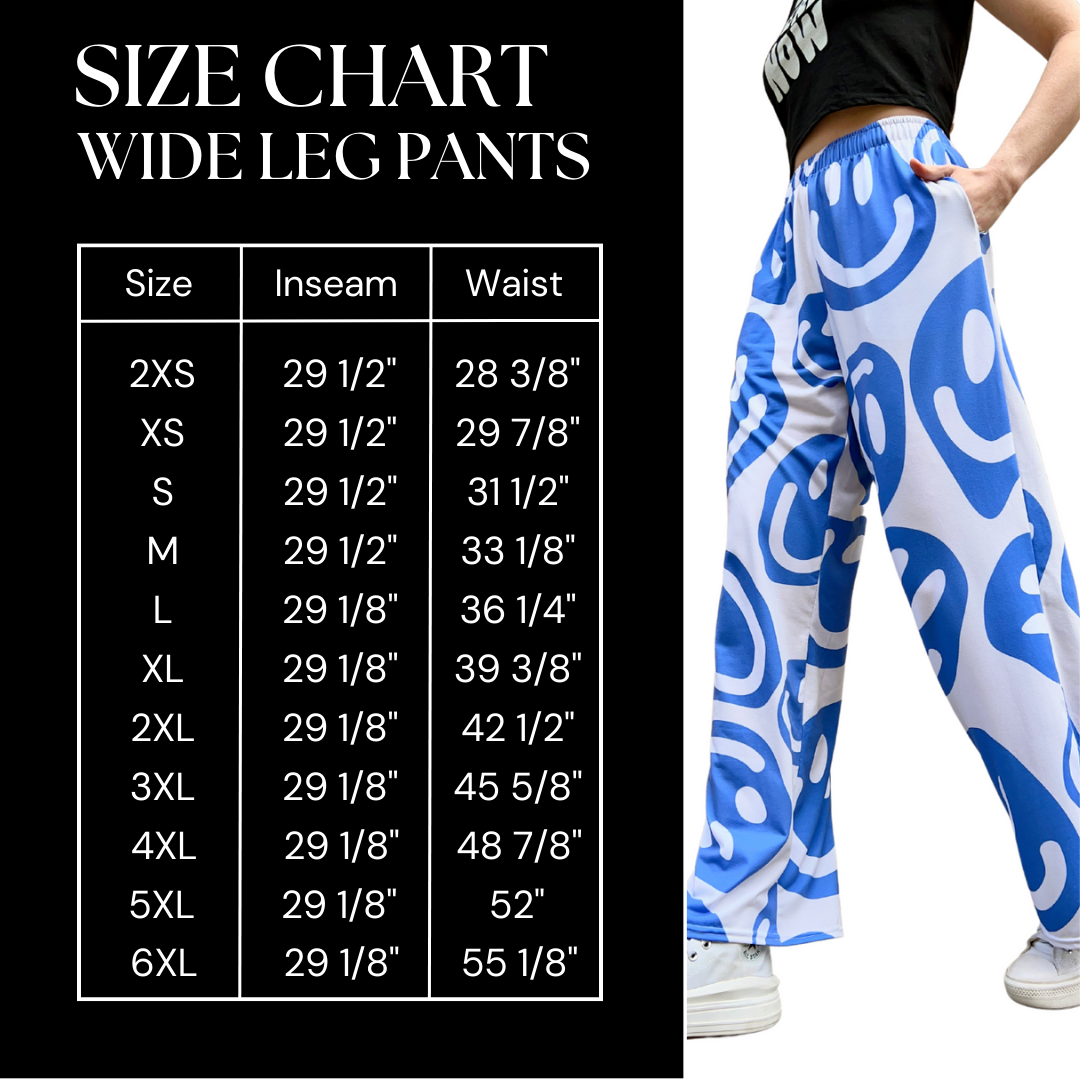 Melting Smile Unisex Wide-Leg Pants