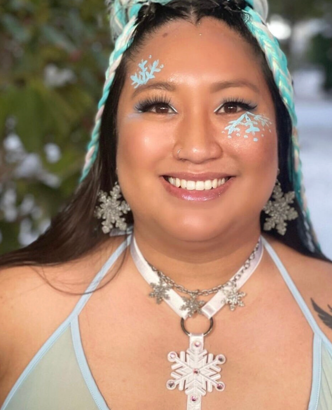 Glitter Snowflake Earrings