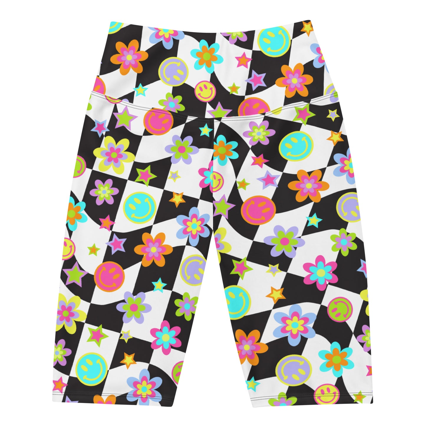 Groovy Checker Biker Shorts