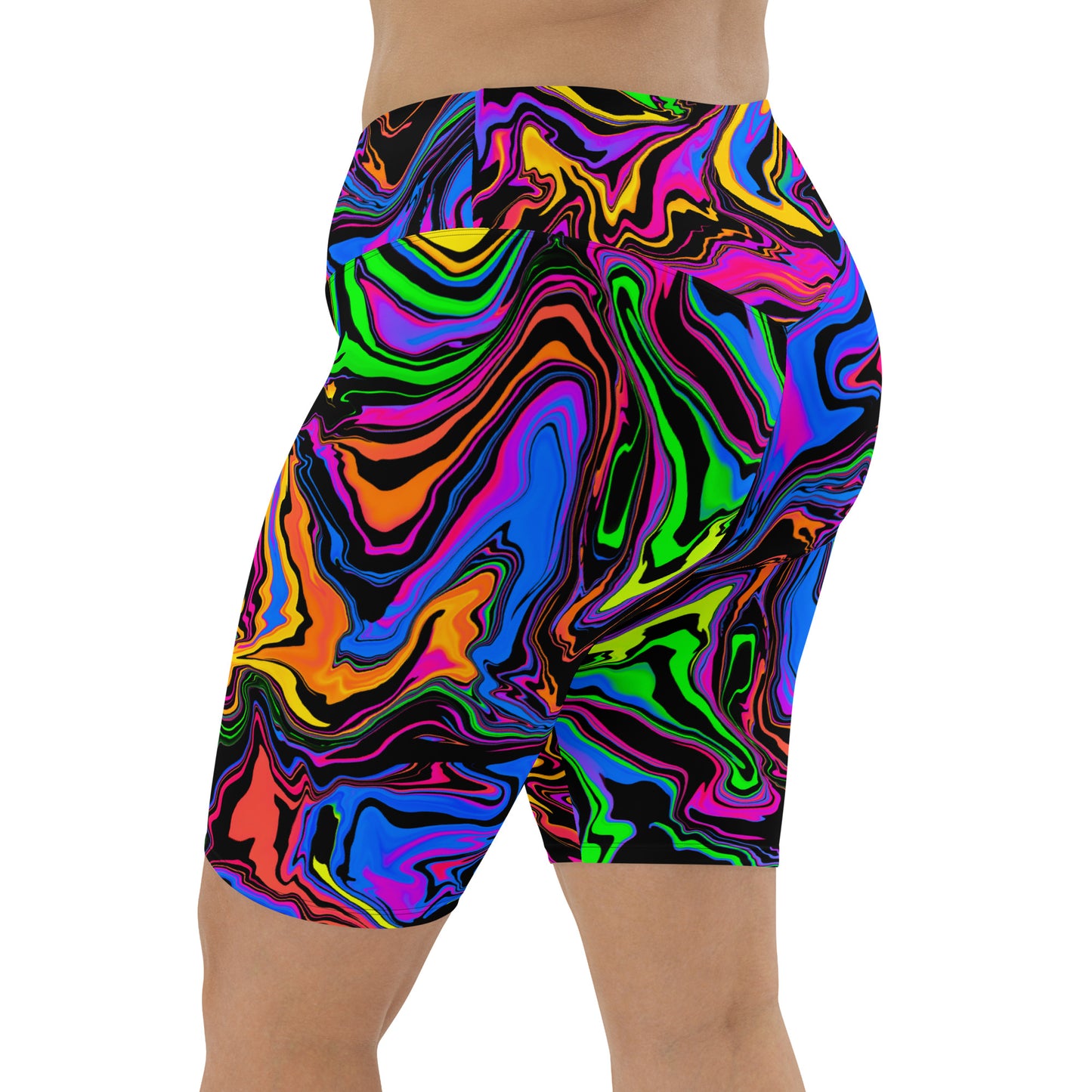 Dark Rainbow Biker Shorts