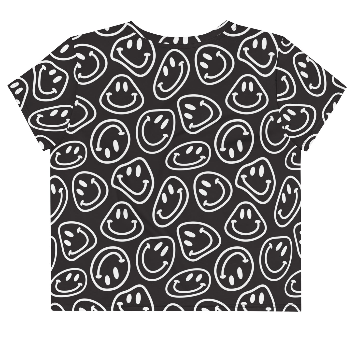 B&W Smiles Crop Tee