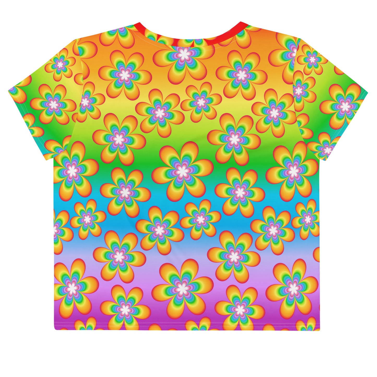 Rainbow Bloom Crop Tee