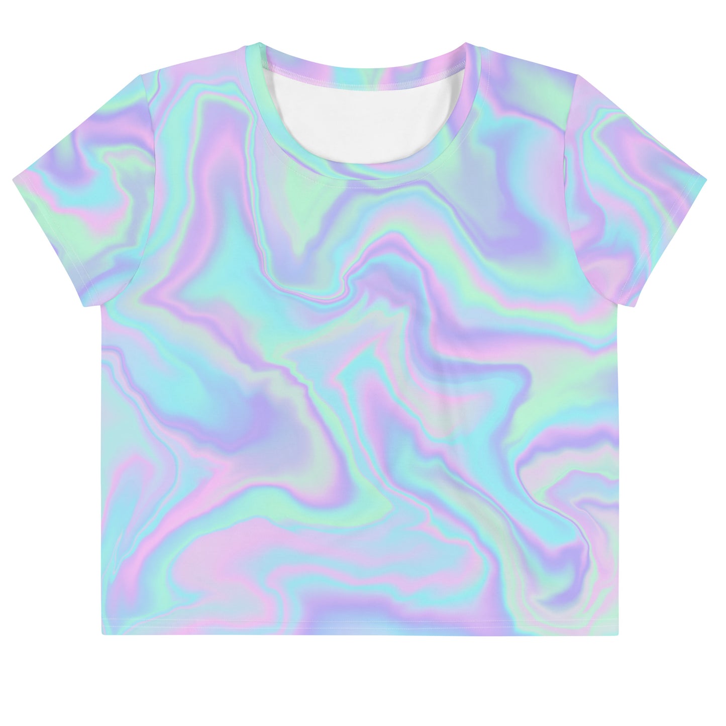 Pastel Watercolor Crop Tee