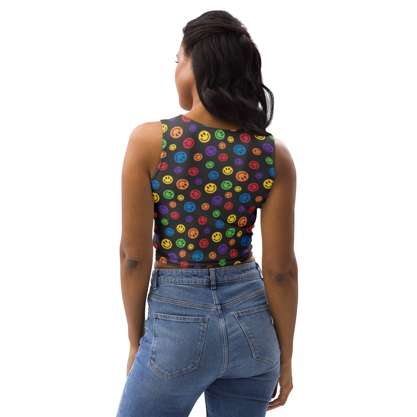 Rainbow Smiles Crop Top